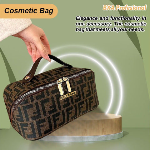 Keltrana Airport Essentials Clear Travel Makeup Bag – Zippered Cosmetic Pouch, Gift for Women