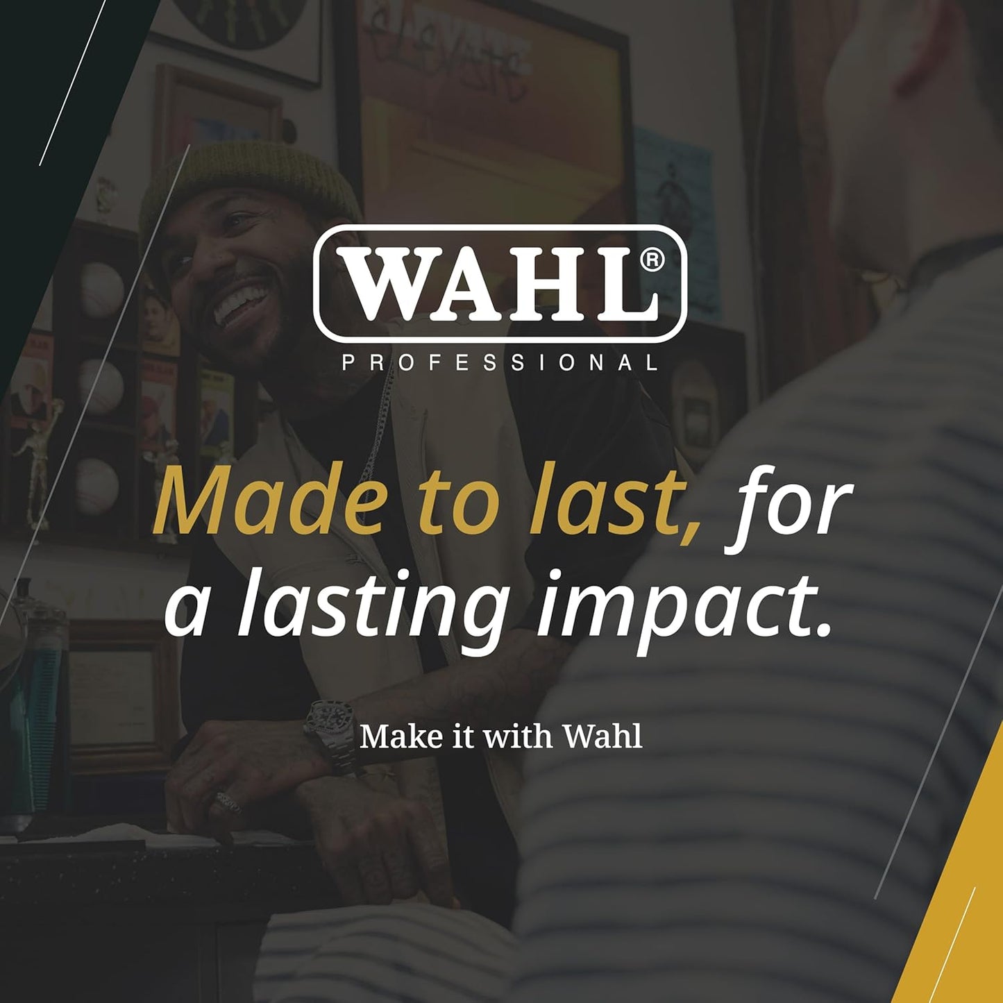 Wahl Cordless Clipper (Black & Gold) – 8148
