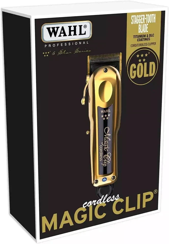Wahl Cordless Clipper (Black & Gold) – 8148