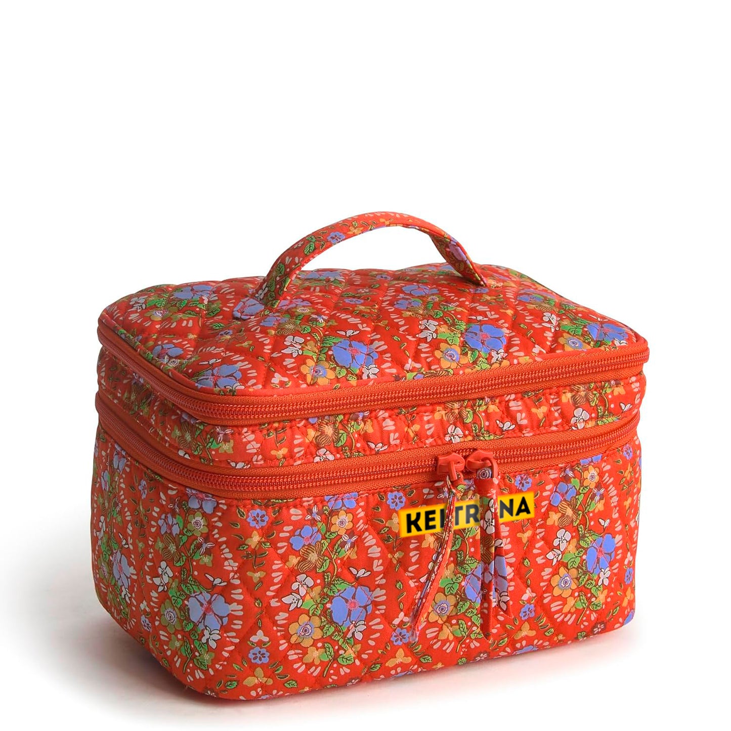 Keltrana Women's Premium Cotton Brush Up Cosmetic Case – Soft & Durable Makeup Storage