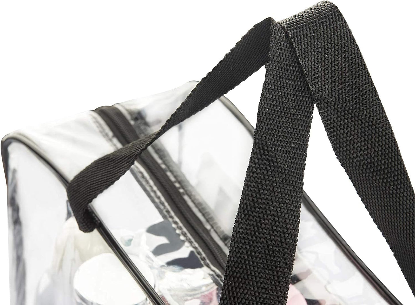 Keltrana 2-Piece Clear Waterproof Cosmetic Organizer Bags