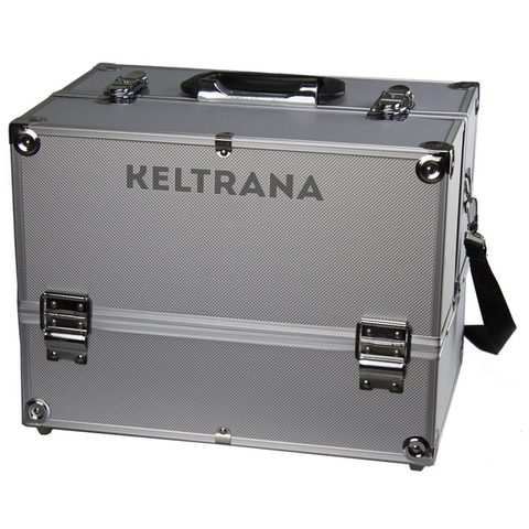 Keltrana Professional Makeup Train Case – Silver 14