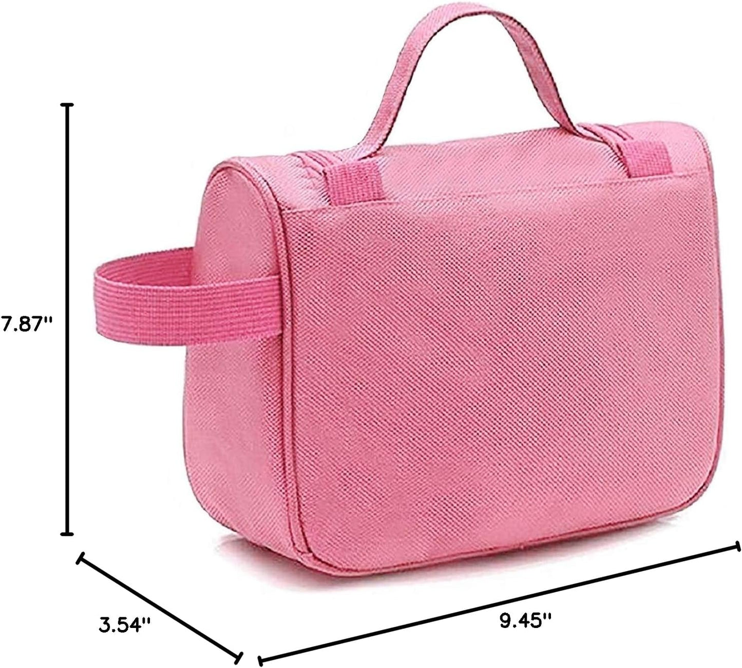 Keltrana Toiletry Travel Shaving Kit Pouch – Wash Bag for Men & Women, Pink Cosmetic Organizer