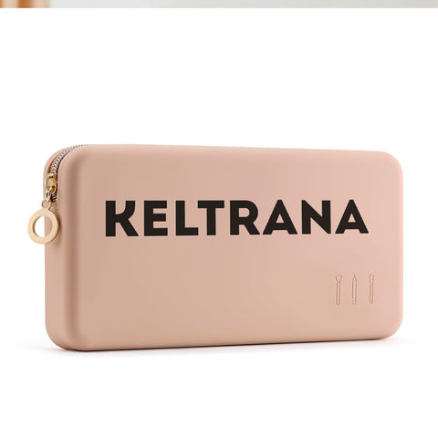 Keltrana Zipper Makeup Brushes Bag For Travel Large Silicone Makeup Brush Holder Make Up Brushes Pouch Case for Makeup Tools